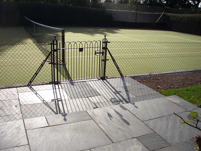 AMSS Tennis court construction